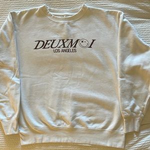 Deuxmoi Sweatshirt White Los Angeles